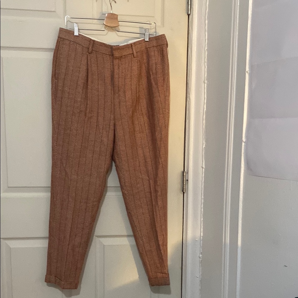 ASOS Tan Dress Pants Classic Tailored Style